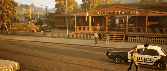 A police station building